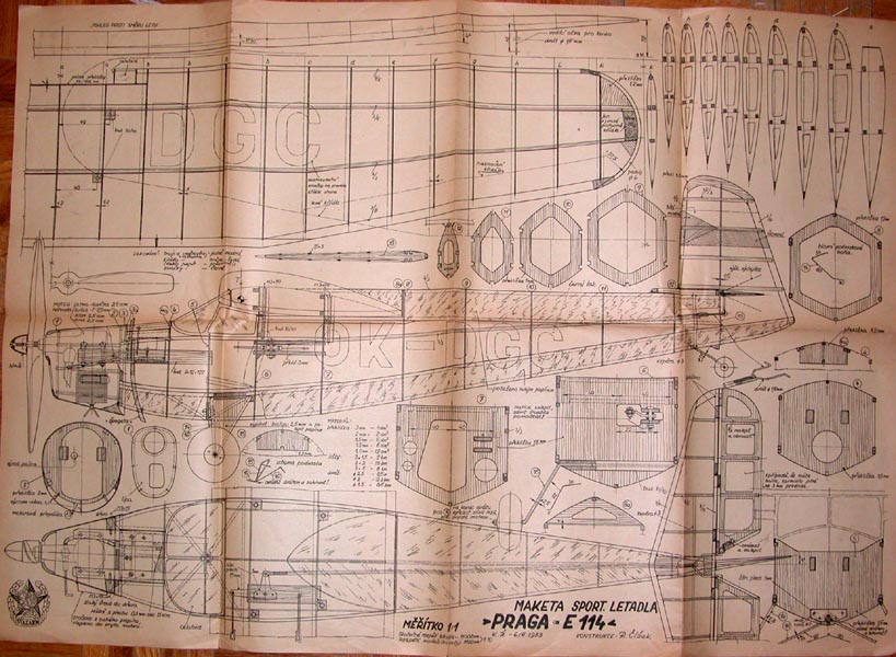 Praga 114. Czech plan. 42" span